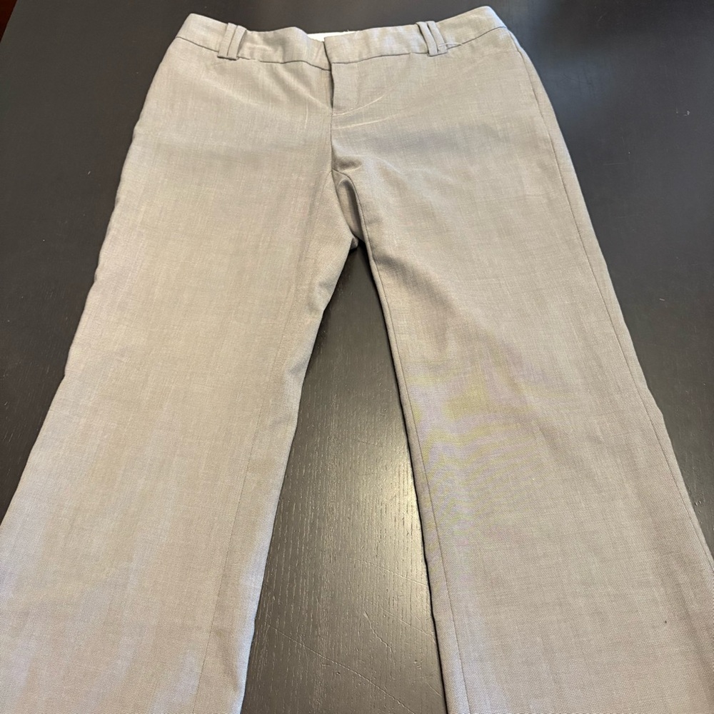 Calvin Klein Gray Low Rise Dress Pants